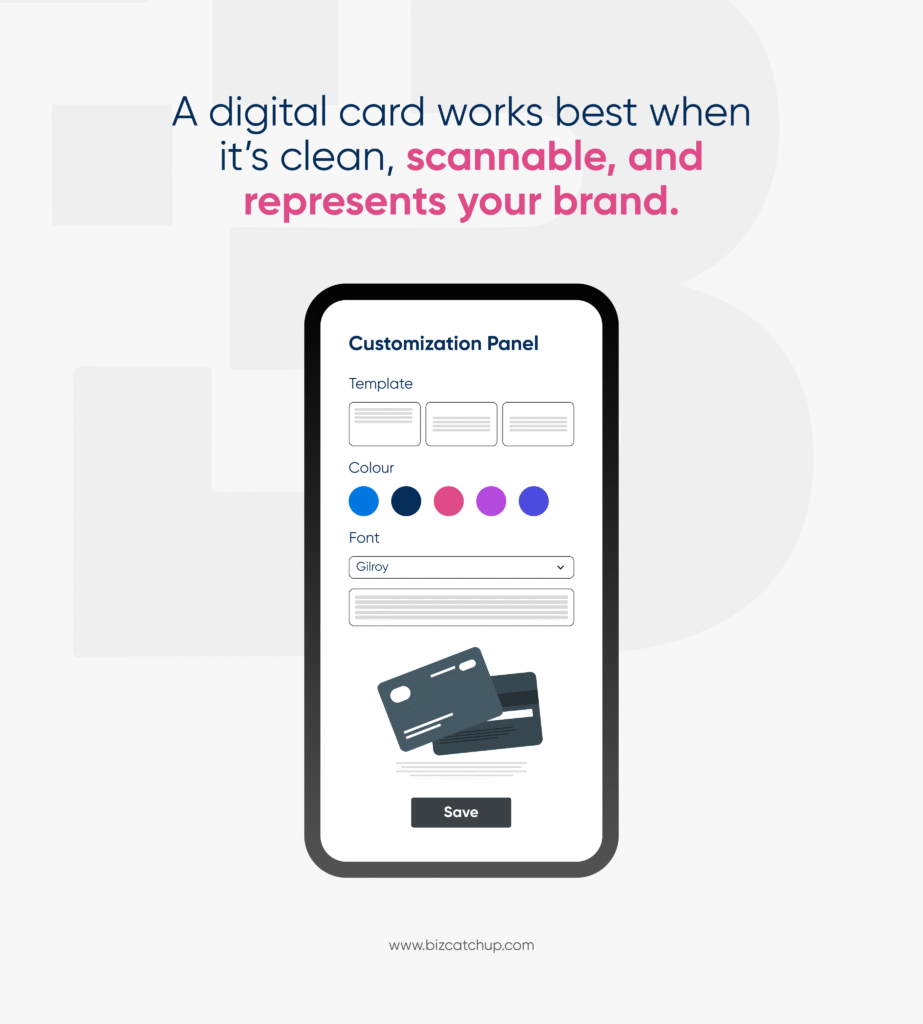 The basics to include on a business card.