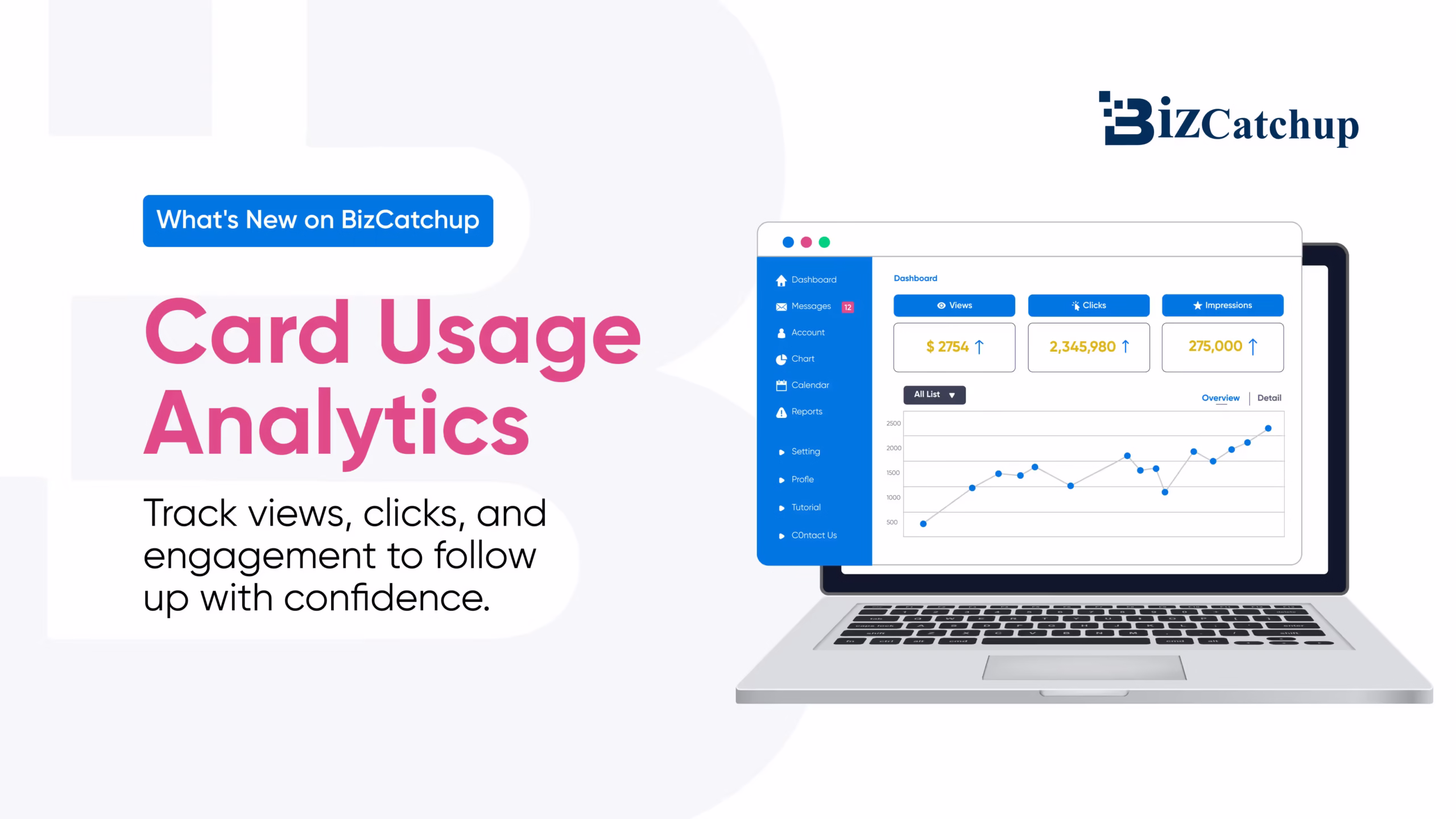Feature banner for card usage analytics by BizCatchup.